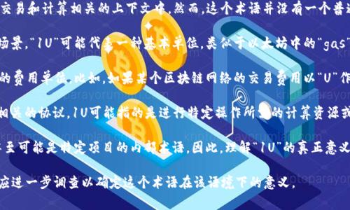 在区块链和加密货币领域，“1U”通常指的是一种单位，尤其是在与数字资产、交易和计算相关的上下文中。然而，这个术语并没有一个普遍的定义，具体意义可能依赖于使用的环境。

1. **单位概念**：在某些区块链生态系统中，特别是涉及代币或计算资源的场景，“1U”可能代表一种基本单位，类似于以太坊中的“gas”或比特币中的“sat”（聪）等。它表示在网络中进行某种操作所需要的最小量。

2. **交易费**：在加密货币交易中，“1U”可能被用来描述一笔交易需要支付的费用单位。比如，如果某个区块链网络的交易费用以“U”作为单位，1U可能就意味着最简单的交易费用。

3. **资源使用**：在某些区块链协议中，特别是与智能合约和去中心化应用相关的协议，1U可能指的是进行特定操作所需的计算资源或存储单位。这类似于云计算中的资源计量。

4. **上下文依赖**：在某些特定项目或平台中，“1U”的含义可能完全不同，甚至可能是特定项目的内部术语。因此，理解“1U”的真正意义需要结合具体的区块链项目或市场来分析。

确保你在讨论这个术语时，了解上下文非常重要。如果有具体的项目或场景，应进一步调查以确定这个术语在该语境下的意义。